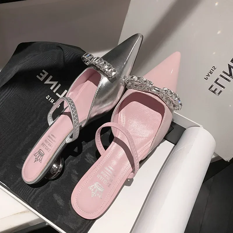 Women'S Shoes Clogs - Nouvelles pantoufles roses vernies pour femmes,