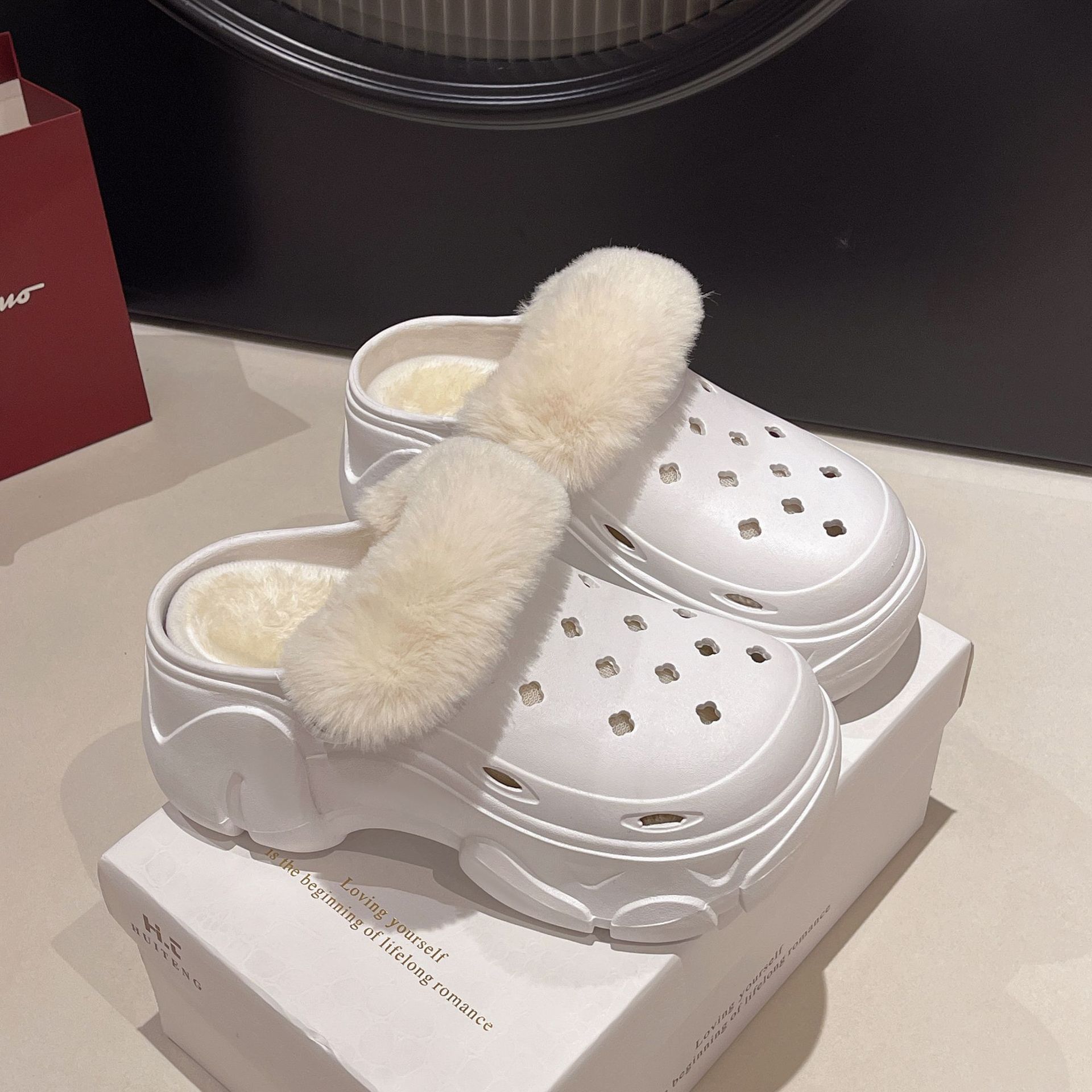 Women'S Shoes Clogs - Chaussures sabots à talons hauts doublées