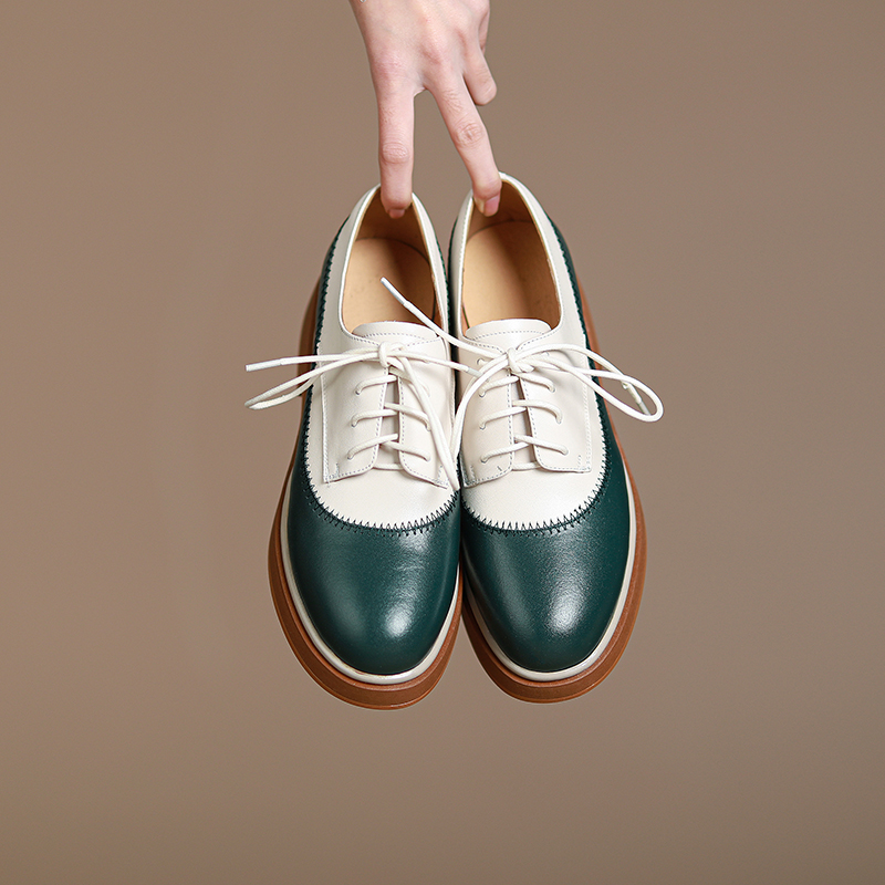 Chaussures à plateforme tendan - Oxford Lace Up Women avis et prix
