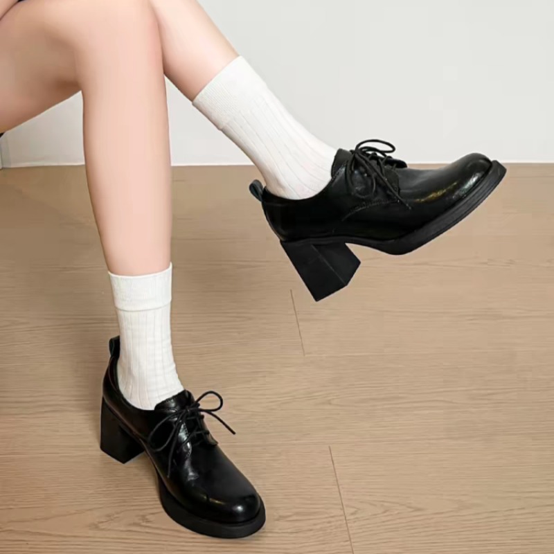 Chaussures Oxford à bout carré - Oxford Lace Up Women avis et prix
