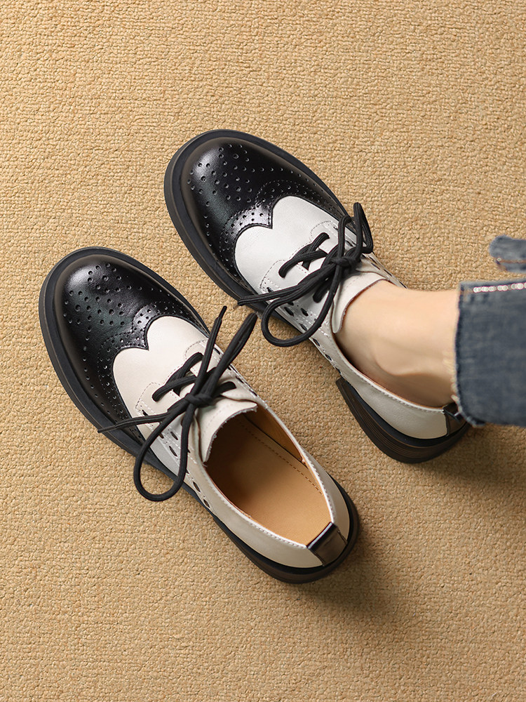 Chaussures brogues vintage en  - Oxford Lace Up Women avis et prix