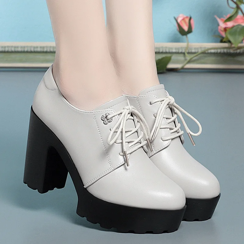 Chaussures à plateforme épaiss - Oxford Lace Up Women avis et prix